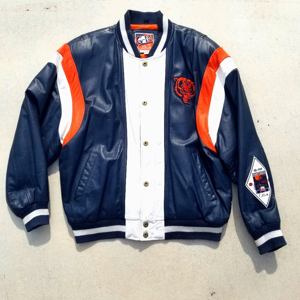 CHICAGO BEARS G III Carl Banks Leather Jacket | XL